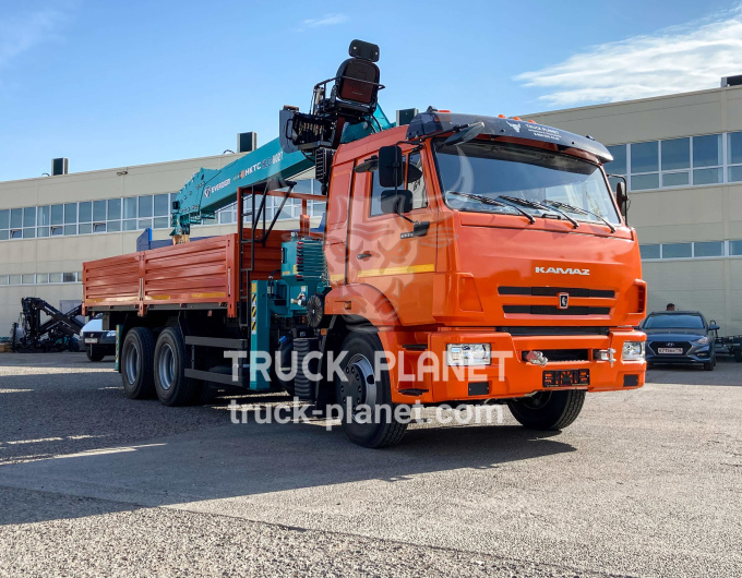 Бортовой КАМАЗ 65115 с КМУ НКТС HLC-8027